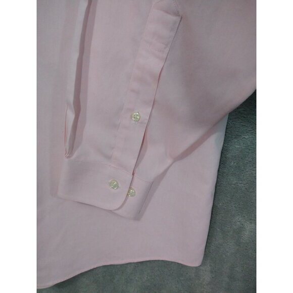 Brooks Brothers Shirt Mens 16.5 4/5 Pink Long Sleeve Button Up Non Iron 346 - Picture 3 of 9